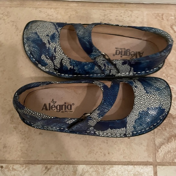 Alegria Blue Flats Artistic Slip-On Loafers eu 36. 6 USA - Picture 2 of 8